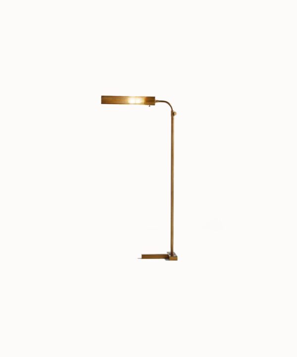 Antique Brass Floor Lamp - Image 2
